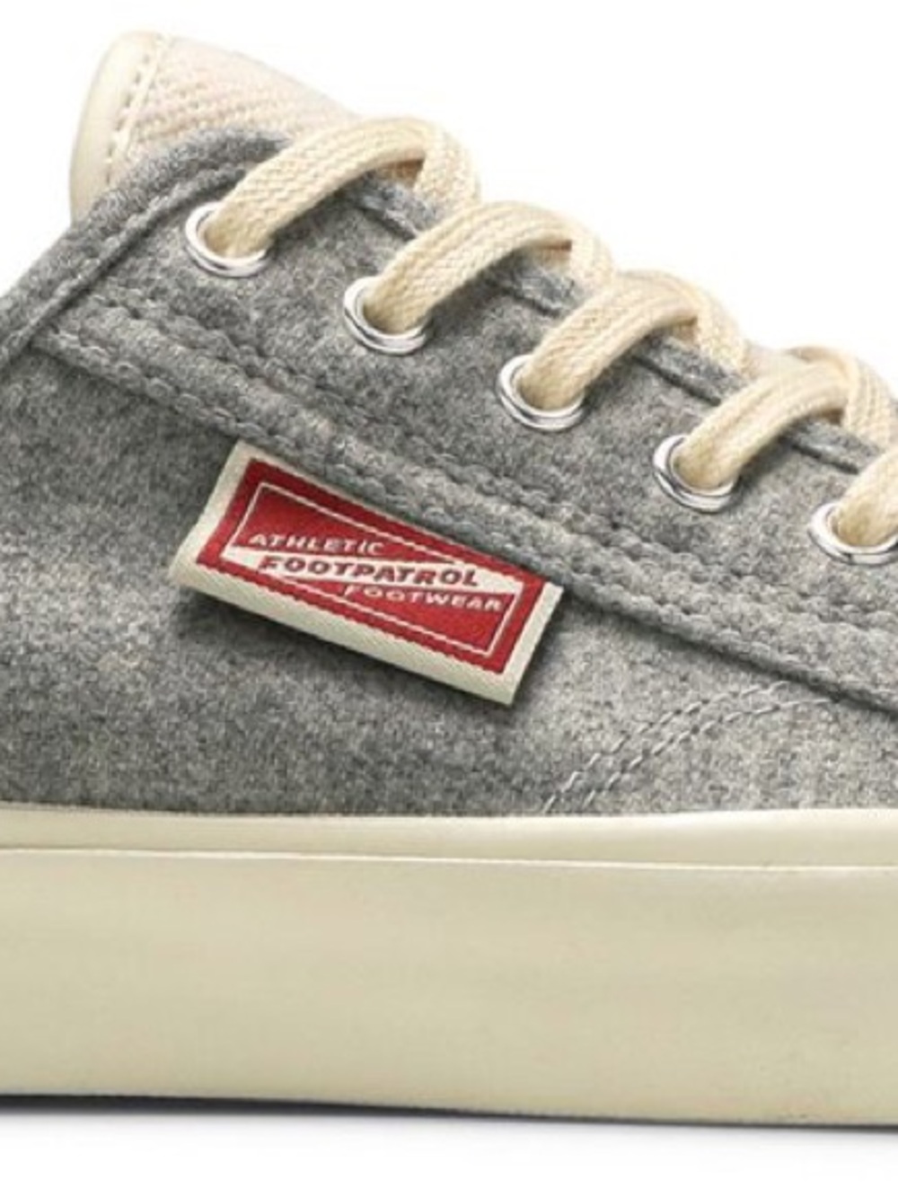 Converse Jack Purcell grey Canvas Low Top Unisex Sneakers with Cream Sole - Picture 6 of 6